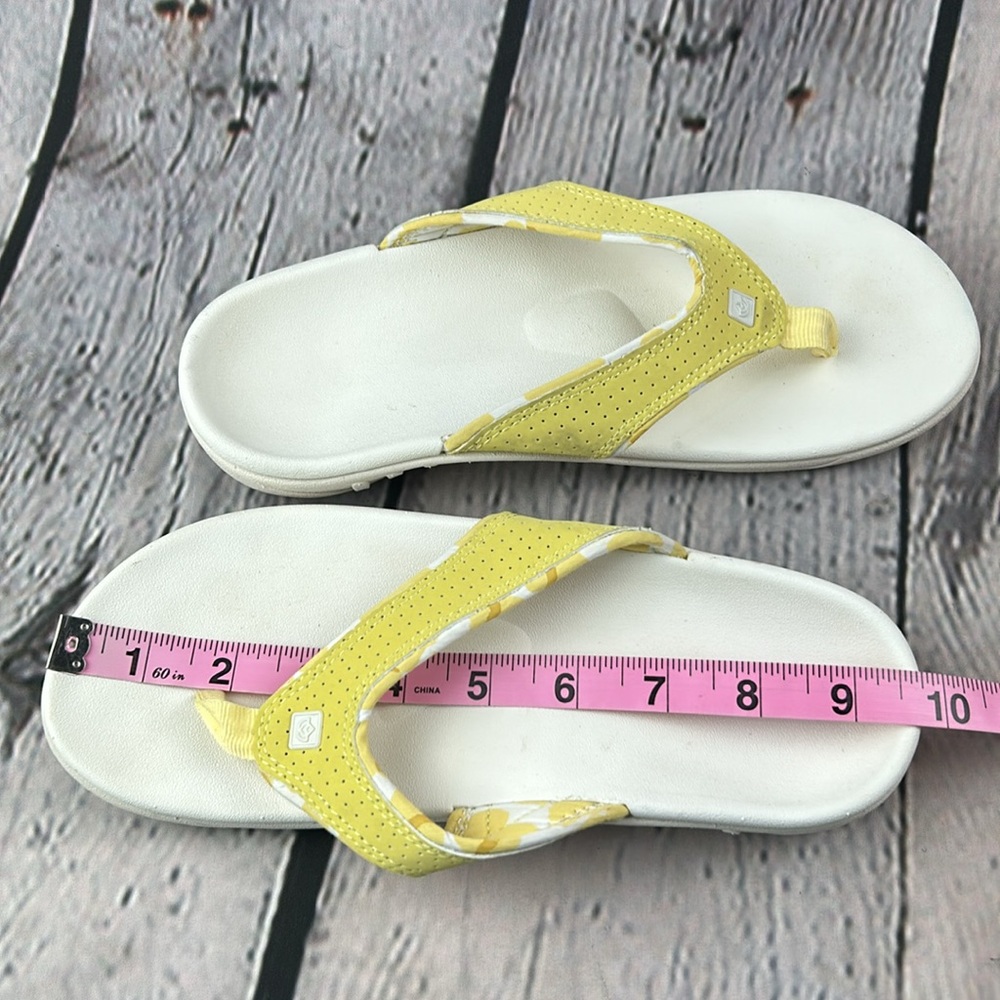 🪷 SPENCO YUMI BOKEH Support Sundress (Yellow) Thong Slip On Flip Flop Sandals - Picture 9 of 17